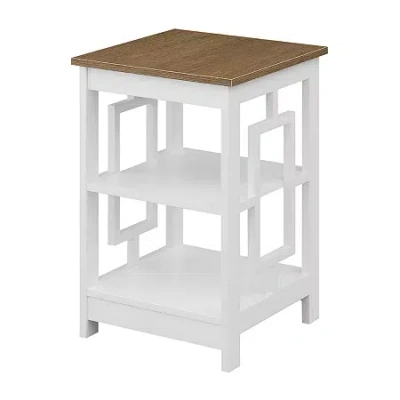 Asstd National Brand Town Square Living Room Collection Storage Console Table In White