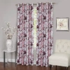 Asstd National Brand Tranquil Grommet Top Light-filtering Single Curtain Panel In Pink
