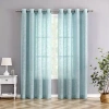 Asstd National Brand Tranquility Grommet Top Sheer Single Curtain Panel In Blue
