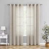 Asstd National Brand Tranquility Grommet Top Sheer Single Curtain Panel In Brown