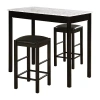 Asstd National Brand Trenton Dining Set 3-pc. Pub Set In Black