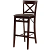 Asstd National Brand Triena X Back Folding Bar Stool In Black