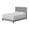Asstd National Brand Trinity Upholstered Tufted Bed Frame In Gray