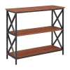 Asstd National Brand Tucson 3-tier Bookcase In Black
