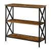 Asstd National Brand Tucson 3-tier Bookcase In Brown