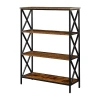 Asstd National Brand Tucson 4-tier Bookcase In Brown