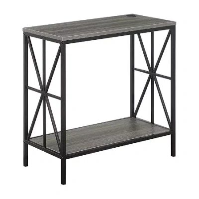 Asstd National Brand Tucson End Table With Usb Port In Gray