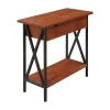 Asstd National Brand Tucson Flip Top End Table In Black