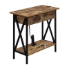 Asstd National Brand Tucson Flip Top End Table In Brown