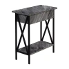 Asstd National Brand Tucson Flip Top End Table In Gray