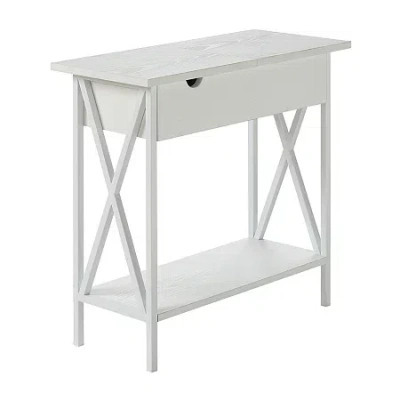 Asstd National Brand Tucson Flip Top End Table In White