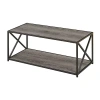 Asstd National Brand Tucson Living Room Collection Storage Coffee Table In Gray