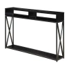 Asstd National Brand Tucson Modern Console Table In Black