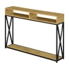 Asstd National Brand Tucson Modern Console Table In Brown