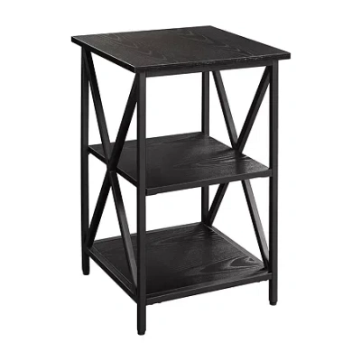 Asstd National Brand Tucson Storage End Table In Black