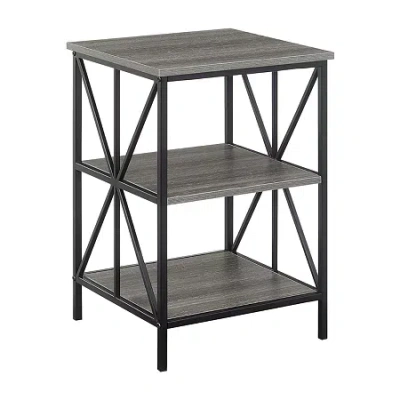 Asstd National Brand Tucson Storage End Table In Gray