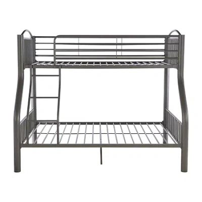 Asstd National Brand Twin Over Full Bunk Bed In Silver