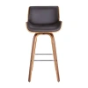 Asstd National Brand Tyler Swivel Bar Stool In Brown