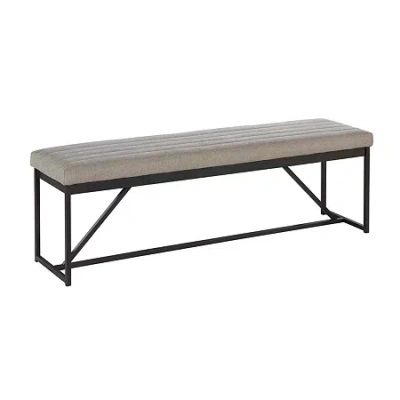 Asstd National Brand Uptown Dining Collection Upholstered Bench In Brown