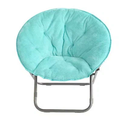 Asstd National Brand Urban Shop Faux Fur Saucer Chair In Pink