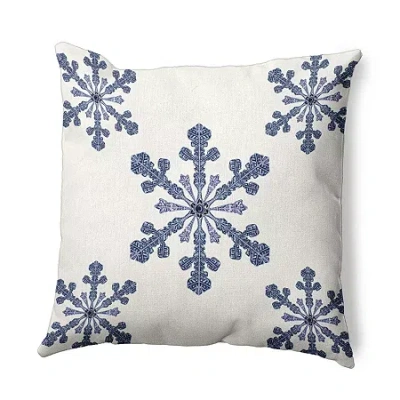 Asstd National Brand Vail Square Throw Pillow In White