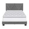 Asstd National Brand Vector Full Upholstered Platform Bed In Gray