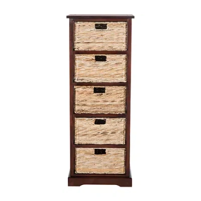 Asstd National Brand Vedette 5-drawer Chest In Brown