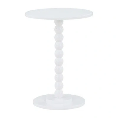 Asstd National Brand Venetian End Table In White