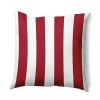 Asstd National Brand Vertical Stripes Square Throw Pillow In Red