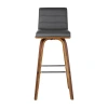 Asstd National Brand Vienna Swivel Bar Stool In Gray