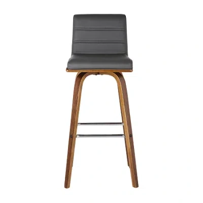 Asstd National Brand Vienna Swivel Bar Stool In Gray