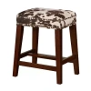 Asstd National Brand Walt Nailhead Trim Upholstered Counter Stool In Brown