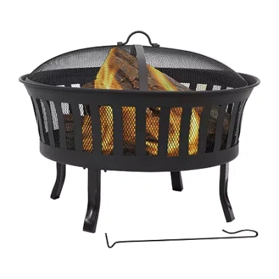 Asstd National Brand Weather Resistant Fire Pit In Black