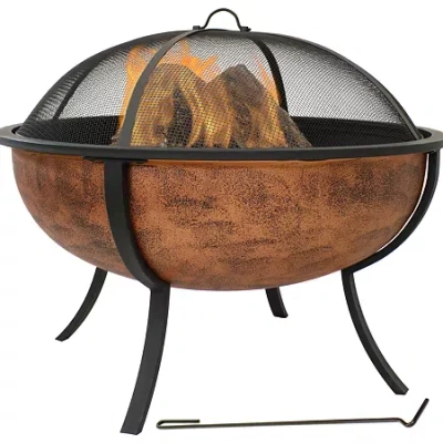 Asstd National Brand Weather Resistant Fire Pit In Black