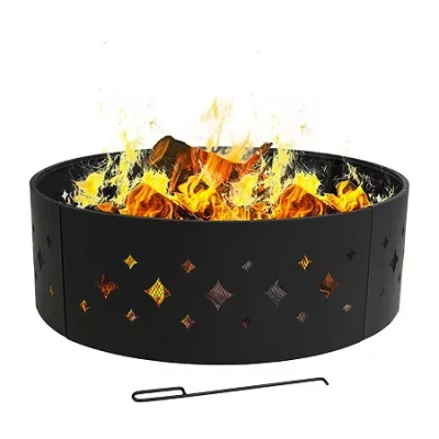 Asstd National Brand Weather Resistant Fire Pit In Black
