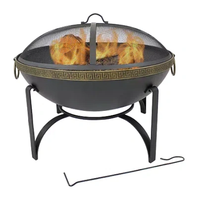 Asstd National Brand Weather Resistant Fire Pit In Black