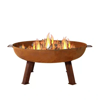 Asstd National Brand Weather Resistant Fire Pit In Brown