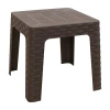 Asstd National Brand Weather Resistant Side Table In Brown