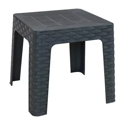 Asstd National Brand Weather Resistant Side Table In Gray