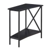 Asstd National Brand Wedge Living Room Collection Storage End Table In Black