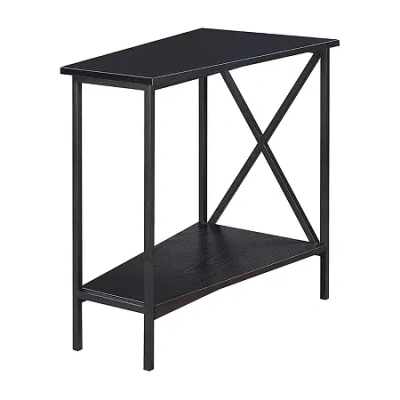 Asstd National Brand Wedge Living Room Collection Storage End Table In Black