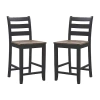 Asstd National Brand Wenzel 2-pc. Counter Height Bar Stool In Black