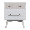 Asstd National Brand Westwood Design Rowan Youth 2-drawer Nightstand In Ash Linen In White