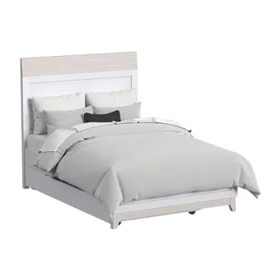 Asstd National Brand Westwood Design Rowan Youth Full Bed With Trundle In Ash Linen In White