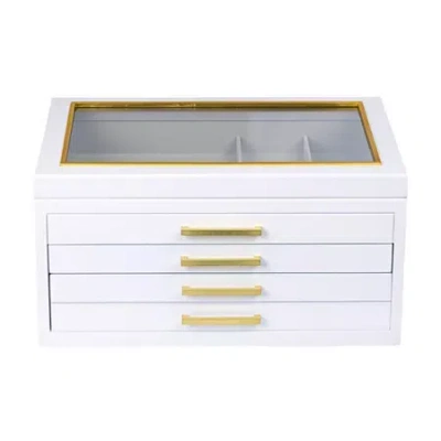 Asstd National Brand White Jewelry Box
