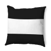 Asstd National Brand Wide Stripe Square Throw Pillow In Black