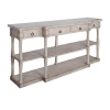 Asstd National Brand Wilshire 4-drawer Console Table In Gray
