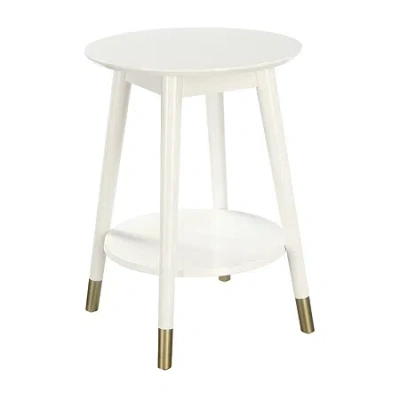 Asstd National Brand Wilson Living Room Collection Storage End Table In White