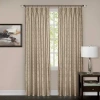 Asstd National Brand Windsor Pinch Pleat Back Tab Light-filtering Single Curtain Panel In Brown