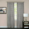 Asstd National Brand Windsor Pinch Pleat Back Tab Light-filtering Single Curtain Panel In Silver